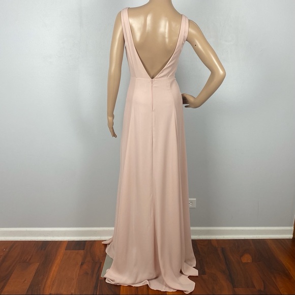 SHOW ME YOUR MUMU PINK V-NECK MAXI DRESS - Picture 9 of 11